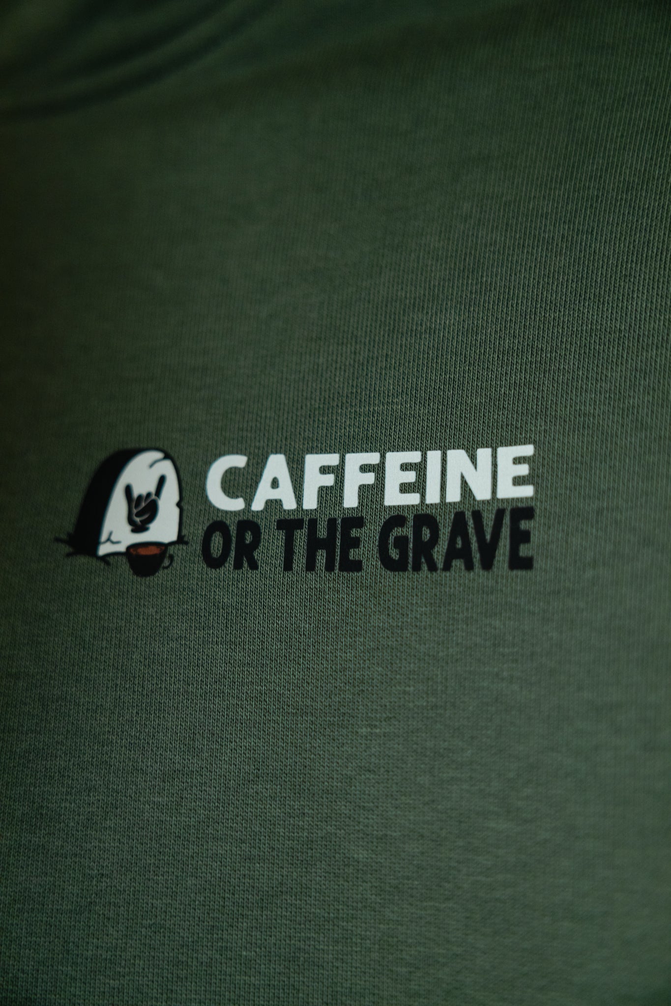 Caffeine or the Grave Hoodie