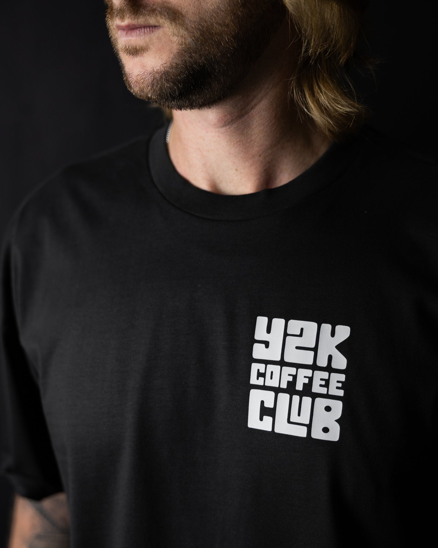 Y2K Coffee Club Oversized Tee
