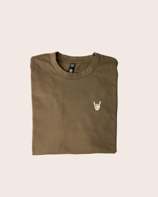 MINIMAL TEE - WALNUT