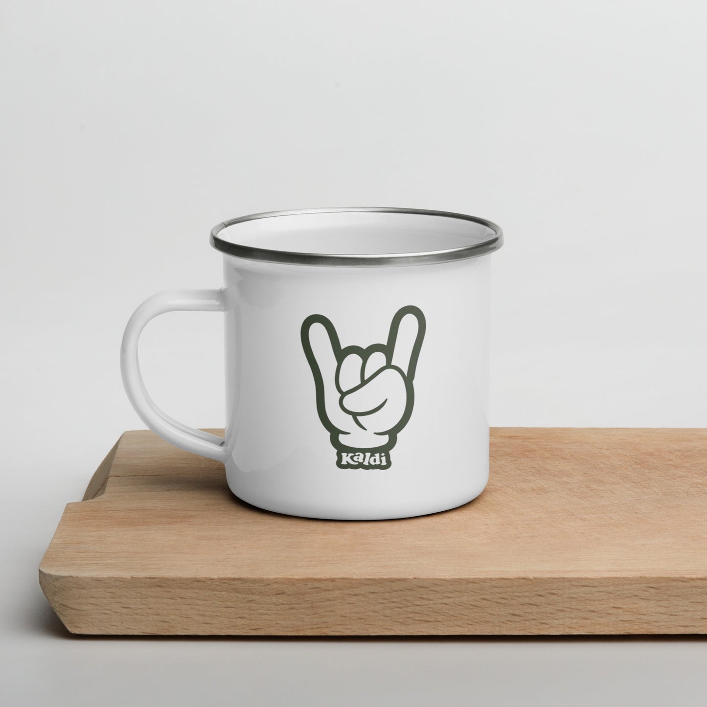 Kaldi Hand - Forest Green - Enamel Mug