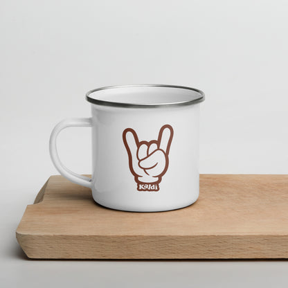 Kaldi Hand - Dark Roast - Enamel Mug