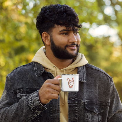 Kaldi Hand - Sunset Orange - Enamel Mug