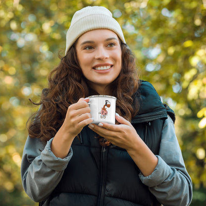 Coffee On the Brain - Enamel Mug